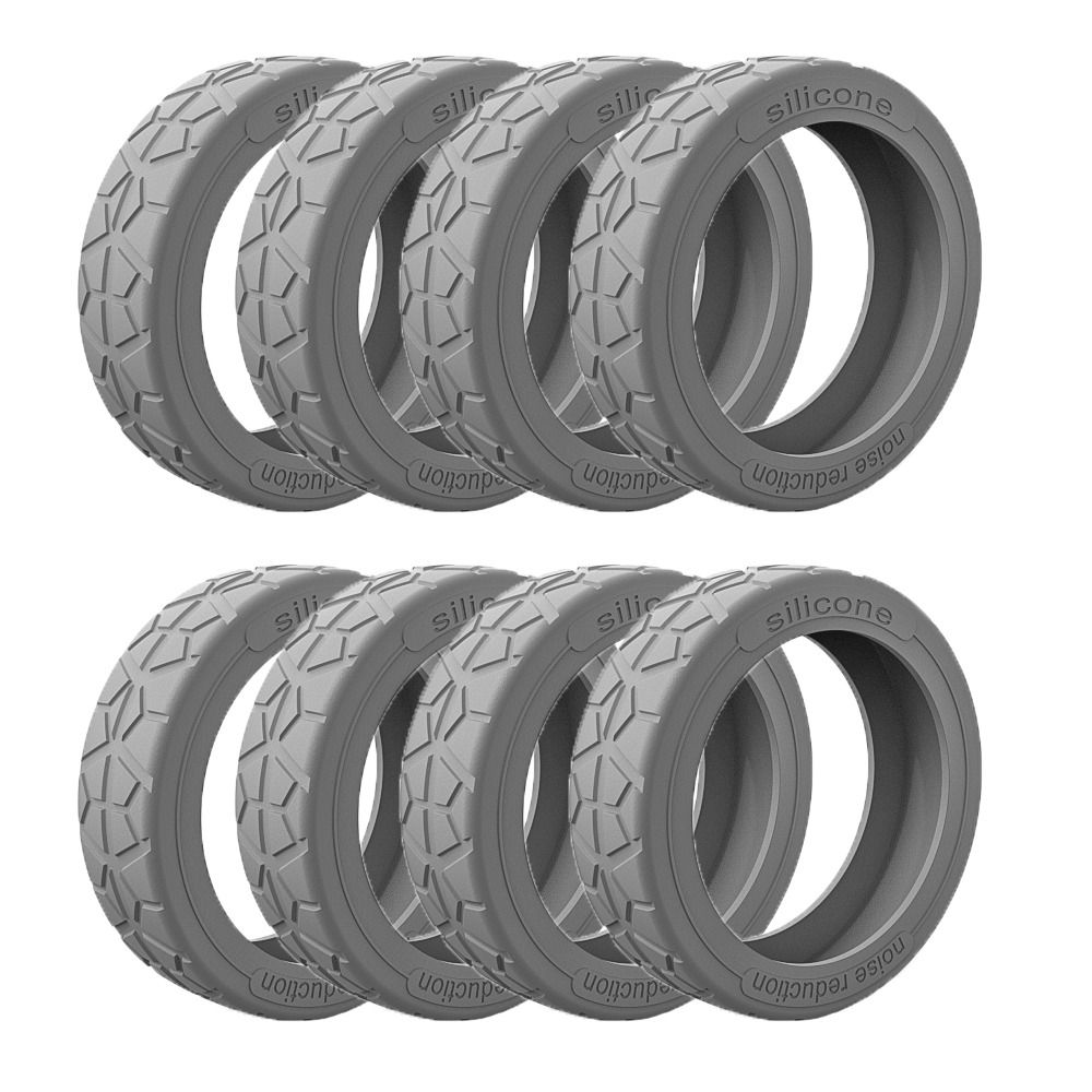 4/8 stücke 5cm Silikon Reisegepäck Caster Schuhe mit Silent Sound Koffer Räder Schutz abdeckung Trolley Box Rollen Abdeckung: Schokolade