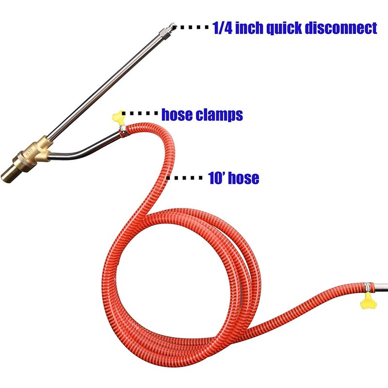 Pressure Washer Sandblasting Kit, Wet Sandblaster Attachment, 5000 PSI, 1/4 Inch Quick Disconnect
