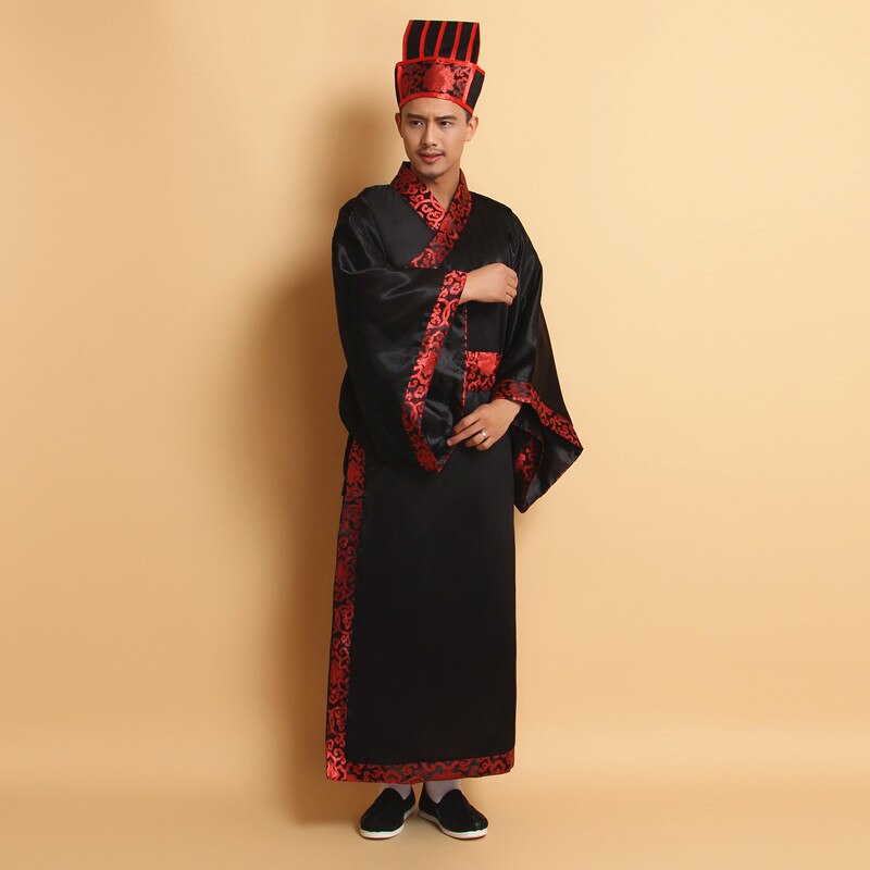 Chinese Traditional Ancient Hat For Men Hanfu Scholar Black Hat Headdress Vintage Fittings Confucian Towel Cosplay Hat For Men