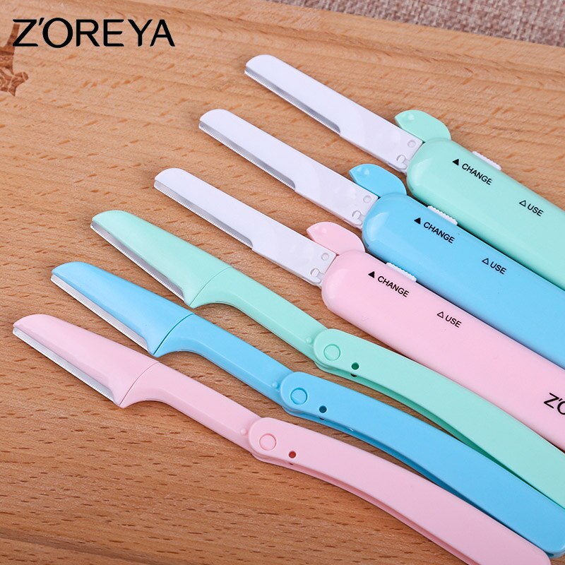 ZOREYA Brand Eyebrow Trimmer With Import Blade Safe Shaving Razors Makeup Tool For Basic Beauty