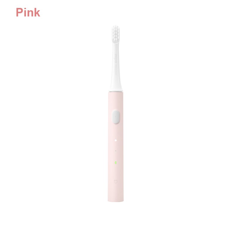 Xiaomi-cepillo de dientes Mijia T100 Mi, cepillo de dientes eléctrico inteligente Original de 46g y 2 velocidades Xiaomi, Sónico cepillo de dientes, blanqueador, recordatorio de zona de cuidado bucal: pink