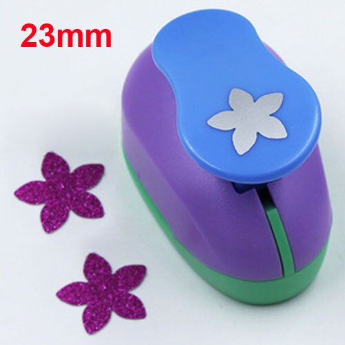 2.5cm Scrapbook Punches Handmade Cutter Card Craft Calico Printing DIY Eva Foam Paper Punch Hole Puncher Shape Clip Photo: Petal