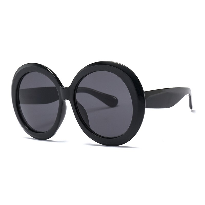 YUMOMO Vintage Big Oversized Round Sunglasses for Women Black Green Frame Eyewear Retro Sun Glasses Female Shades UV400: 1