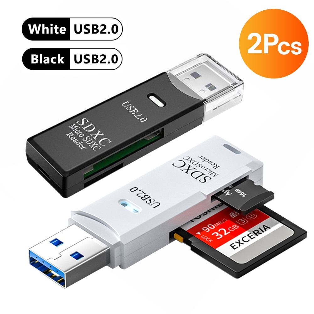 Kaartlezer USB3.0 Naar Micro SD TF Geheugenkaart Lezen Adapter Hoge Snelheid 2 IN 1 Kaartlezer Voor Telefoon PC Laptop Accessoires: Khaki