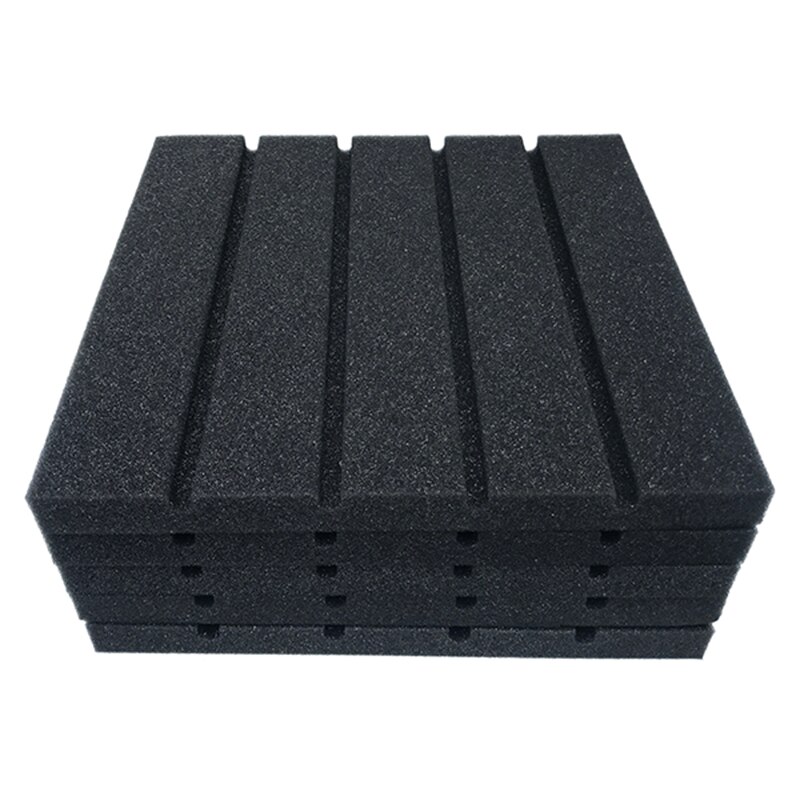 6pcs Recording Studio Soundproofing Acoustic Panels Foam Thick Sponge Light Weight Absorption Acoustic: Default Title