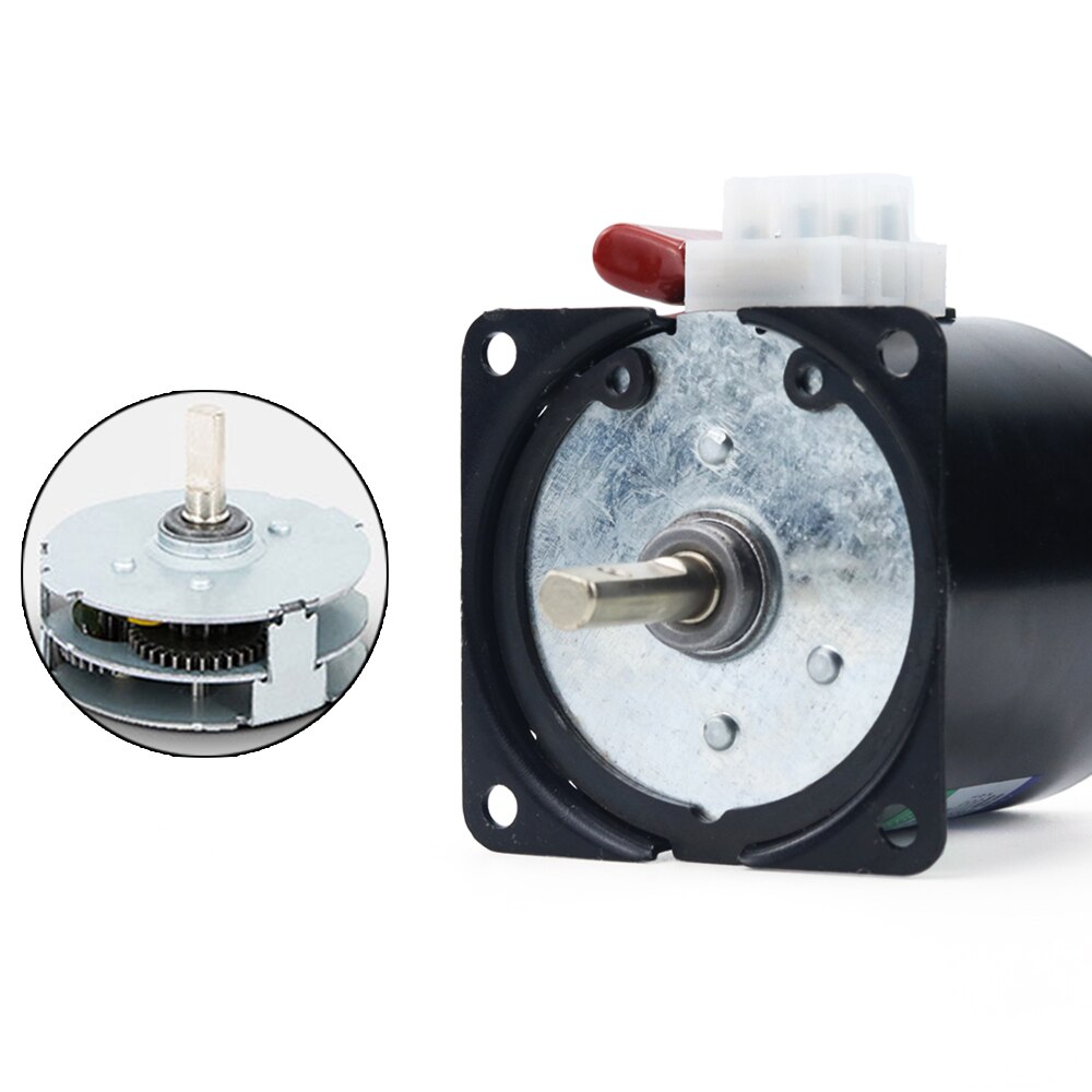 100KG 28W 68KTYZ 220 AC Permanent Magnet Synchron Motor Mit Halterung CW/CCW Metall Ausgerichtet Langsam Geschwindigkeit 2,5 zu 110RPM