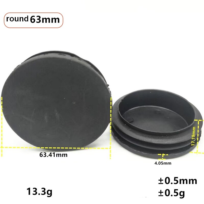 PE round tube stopper tube leveler pipe leveler: 16