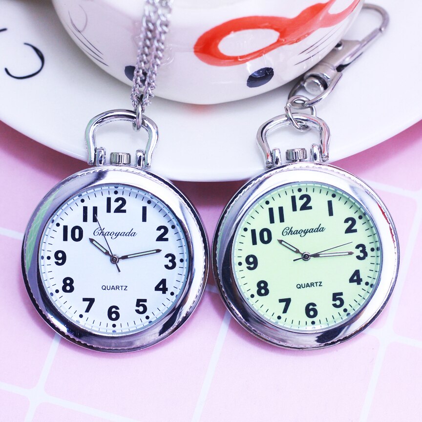 Montre de poche numérique à quartz pour hommes et femmes, grand format, idée pour les pères et les mères, pour les étudiants, pour le test, étanche, porte-clés électronique, horloge