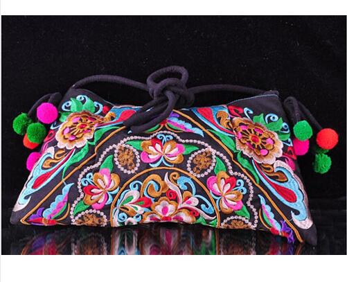 Prijs Vrouwen Borduurwerk Zak! Nationale Geborduurde Bloemen Zakken Een Schouder Messenger Vintage Handtas: 9