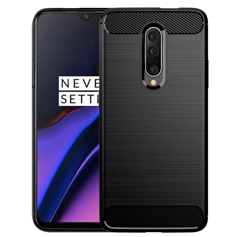 Funda de fibra de carbono para Oneplus 7pro 1 + 7 Pro, Fundas de silicona a prueba de golpes, protección completa para One Plus 7Pro, funda trasera para teléfono