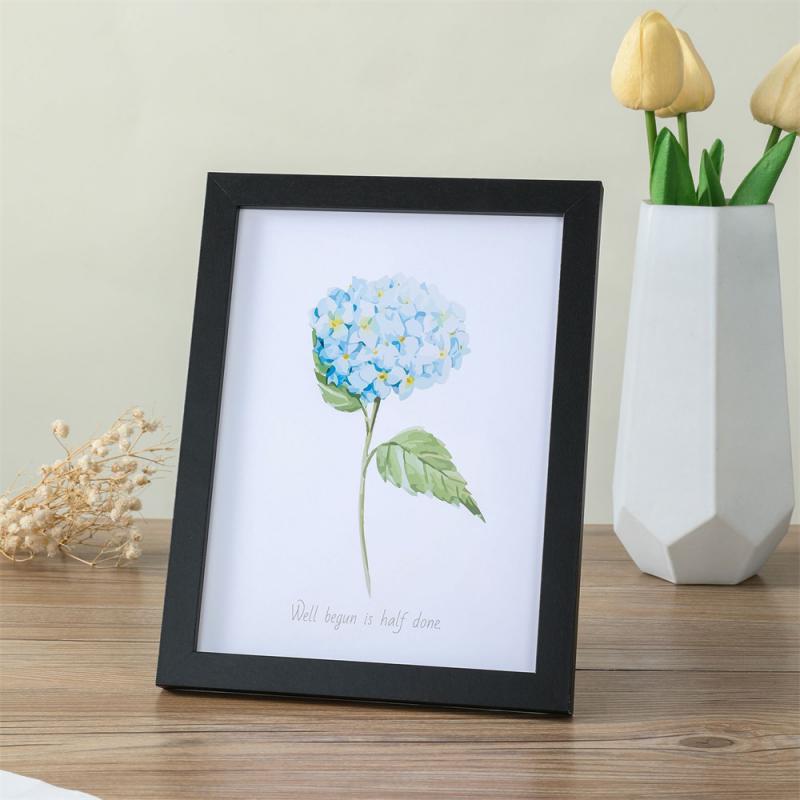 Multi-size wandgemonteerde displayframe Houten fotolijst huis decoratieve fotolijst DIY fotolijst op te hangen: 5 inch / Bordeaux