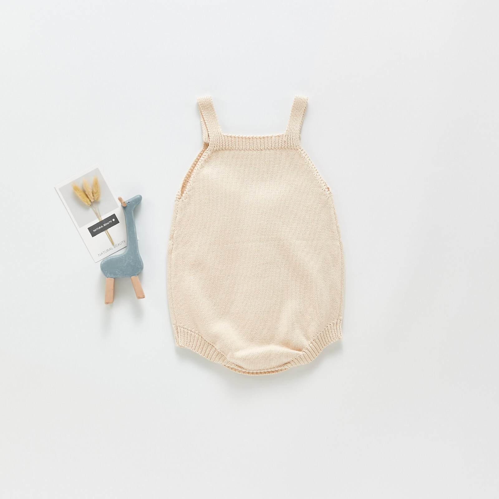 Baby Meisjes Jongens Zomer Romper, Meisjes Gebreide Regenboog Vierkante Hals Mouwloze Jumpsuit Voor Peuters, 3 Kleuren, 0-24 Maanden