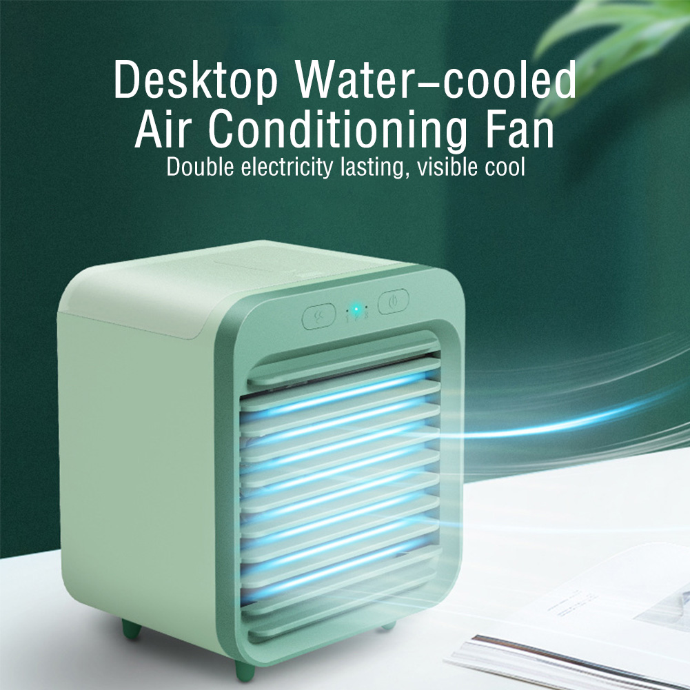 2024 Mini Draagbare Usb Oplaadbare 3 Versnellingen Airconditioner Koeler Ventilator Airconditioner Luchtkoelventilator Kantoor Desktop Ventilator