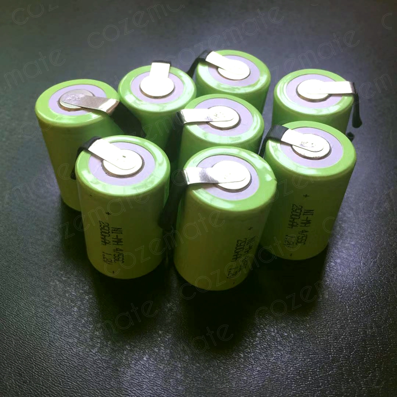 8pcs 1.2v 2500mah 4/5 Subc Sub C Sc Nimh Rechargeable Batteries Sub C 4/5 1.2v Battery Ni-mh Bateria Recargable 4/5sc for 9.6v