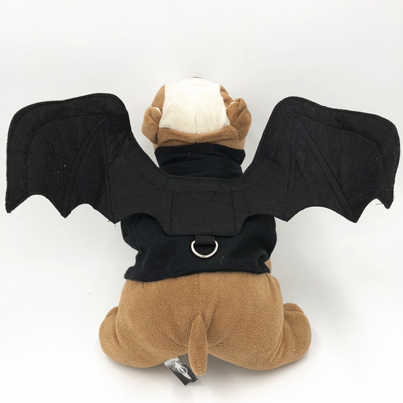 Halloween Cosplay Bat wings Costumes dog Bat wings collar harness puppy pet cat black bat