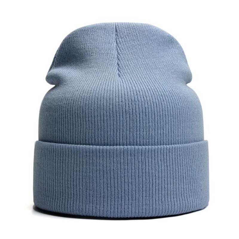 Mode Effen Kleur Gebreide Mutsen Hoed Winter Warm Ski Hoeden Mannen Vrouwen Multicolor Caps Zachte Elastische Cap Sport Bonnet