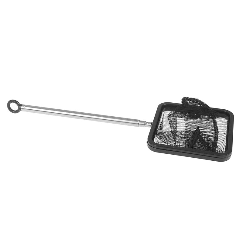 Fish Tank Rectangle Frame Telescopic Handle Fishing Landing Net