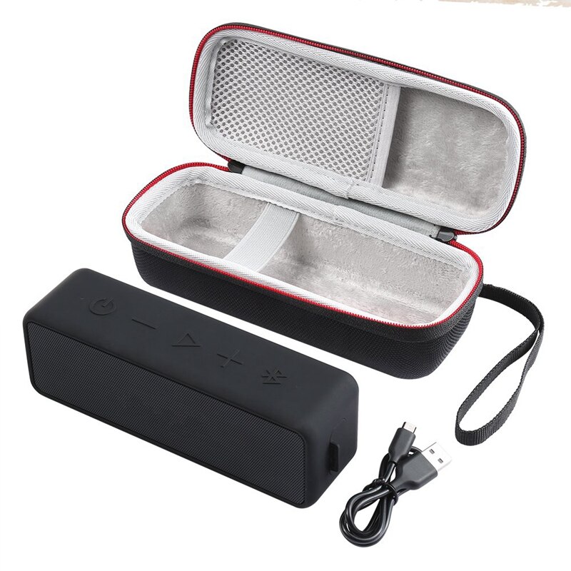 Portable Wireless Bluetooth EVA Speaker Case For Anker SoundCore 2 With Mesh Dual Pocket o Cable Carrying Travel Bag