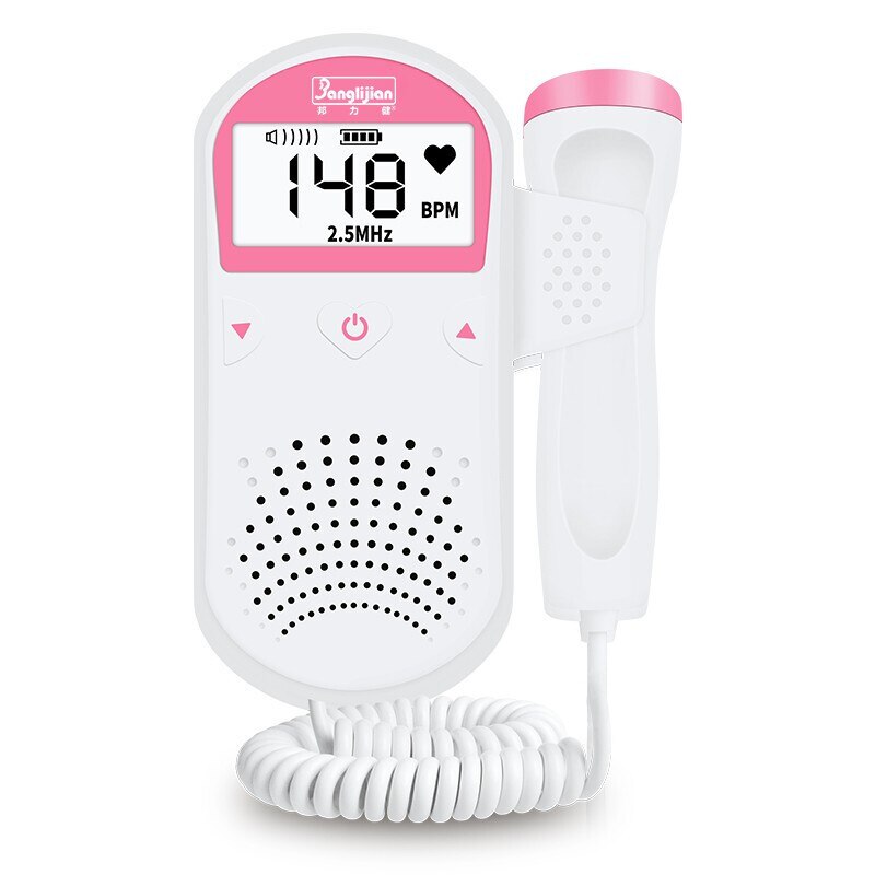 Ultrasound Detector Foetale Doppler Baby Hartslag Detector Home Vrouwen Zwangere Doppler Stethoscoop Pocket Doppler Monitor 2.5mzh