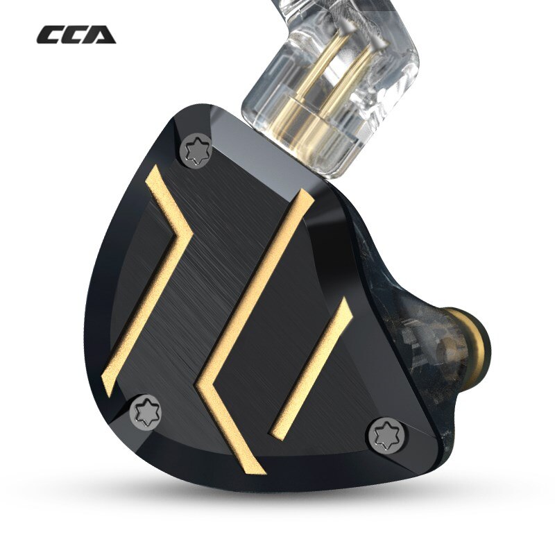 CCA C10 PRO 1DD + 4BA unidades de unidad de monitoreo de alta fidelidad auriculares con Cable de 0,75 MM PIN en el oído CCA C12 C16