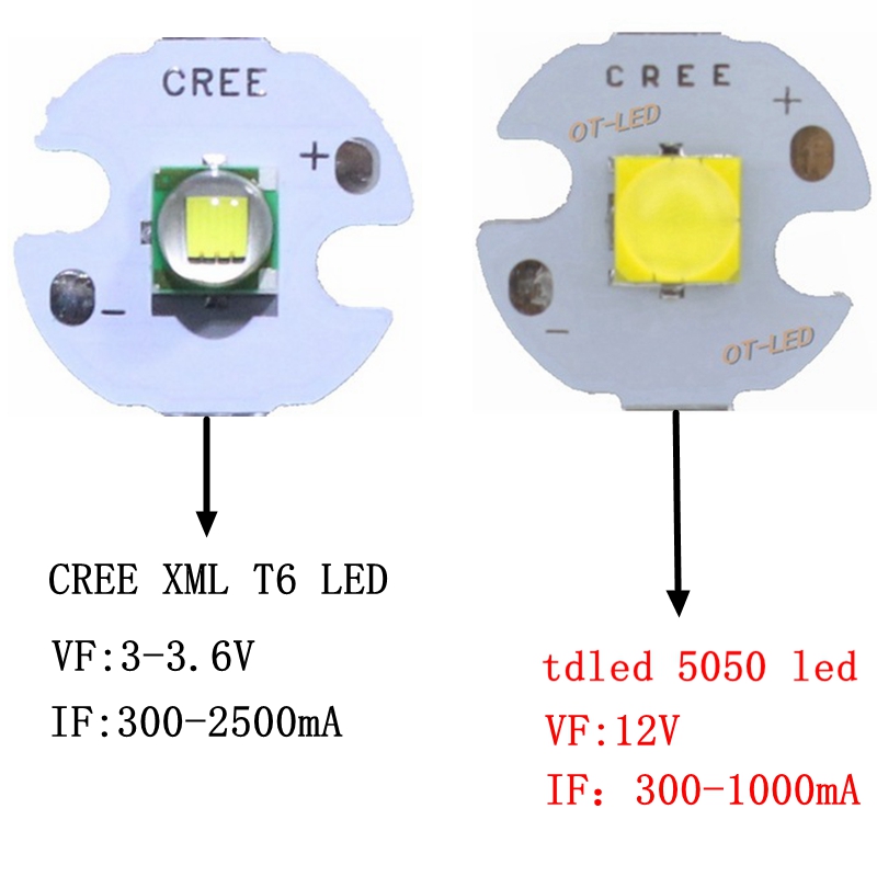 5 STÜCKE CREE XML XM-L T6 LED U2 10 Watt Weiß Warmweiß hoch Energie LED 5050 12 V Emitter Diode mit 12mm 14mm 16mm 20mm PCB für DIY