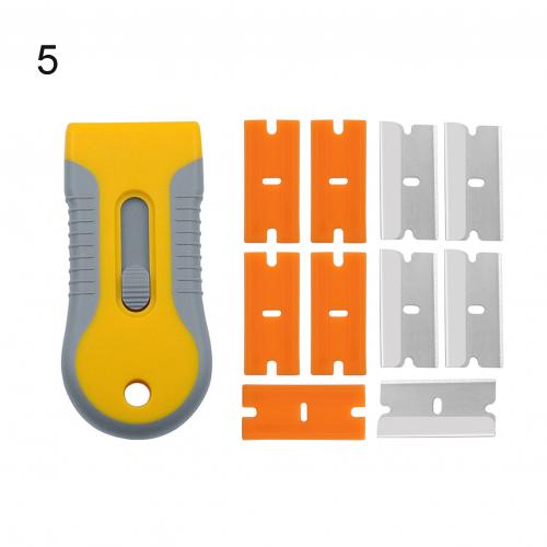 Multi-purpose Mini Razor Scraper Blade Car Sticker Window Tint Decal Paint Remover Film Glue Squeegee Cleaner Removing Tool: 5