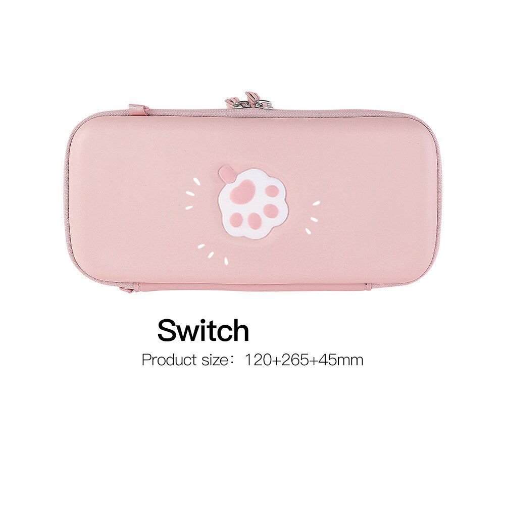 Bolsa de gato Rosa bonito para Nintendo Switch, cubierta/bolsa de almacenamiento para Nintendo Switch Lite, accesorio de juego: Pink Switch