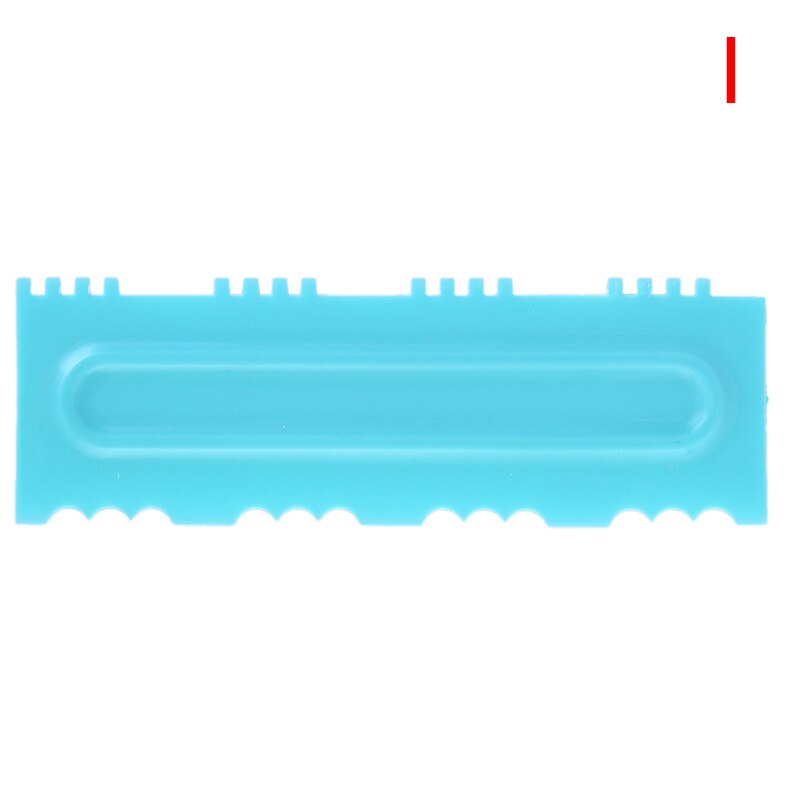 1 stuk crèmeschraper onregelmatige tanden rand mallen diy schraper taartdecoratie fondant gebak uitstekers bakspatels gereedschap: I