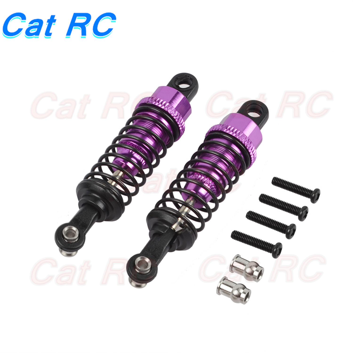 4 stücke WLtoys Aluminium Stoßdämpfer Für 1/18 A959 A969 A979 K929 Hpi Hsp Losi Tamiya RC Auto Aktualisierung Teile catRC: lila 4stck
