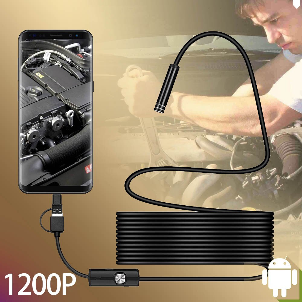 8mm -tyypin c-endoskooppikamera joustava mobiiliboroskoopille usb-kameraongelma älypuhelimen videoendoskooppi androidille