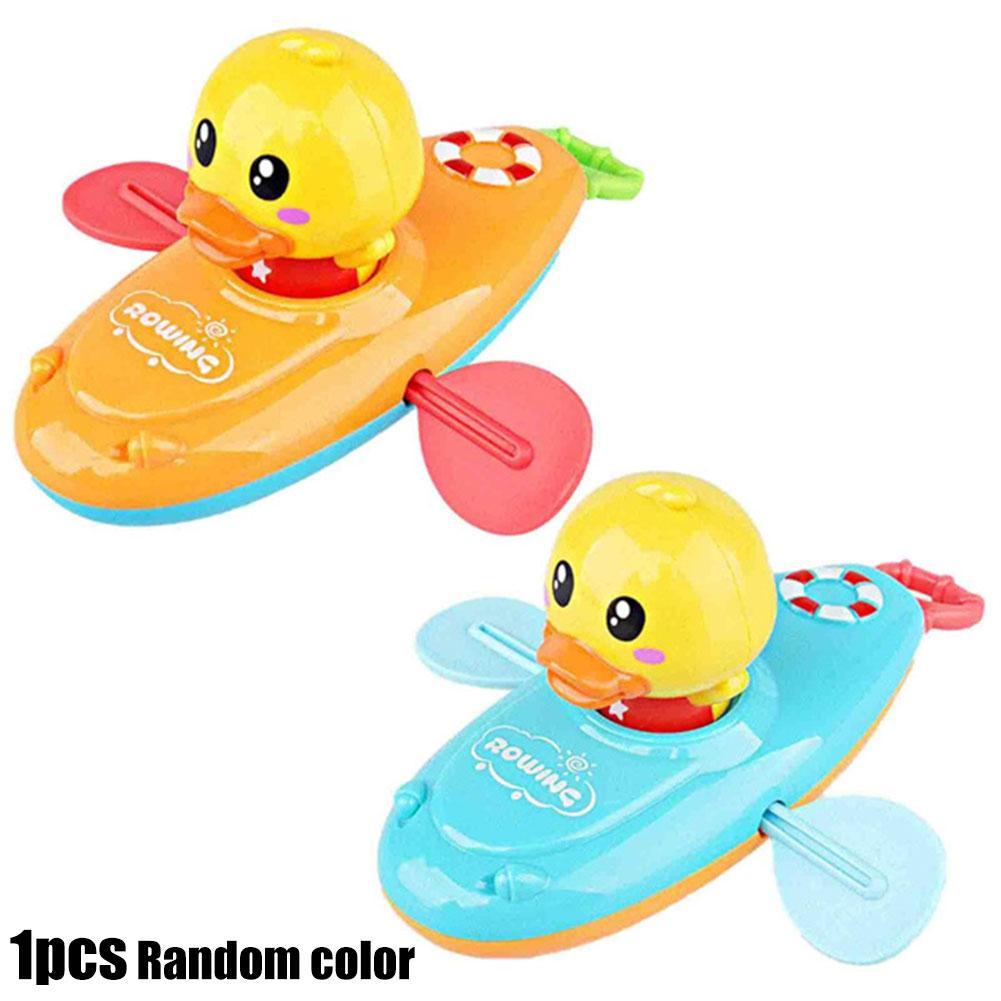 Kawaii Baby Spelen In Water Speelgoed Zomer Pull Roeiboot Verjaardag Baby Speelgoed Uurwerk Water Speelgoed Verslaan Klassieke Eend bathro