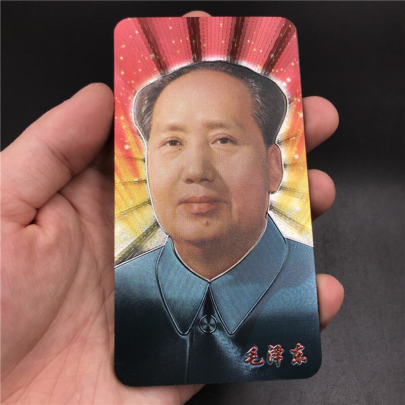 Chinese Dynasty Emperor Fridge Magnets Gold Foil Magnetic Refrigerator Paste Beijing Great Wall Peking Opera Character: Chairman Mao 1