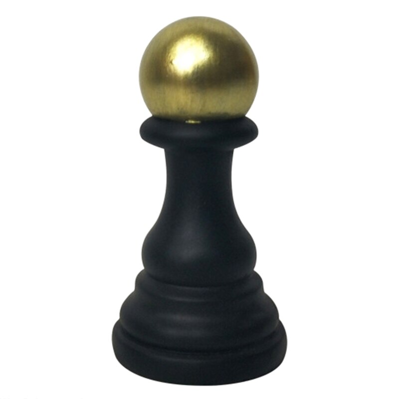 Resin Chess Pieces Board Games Parts International Chess Figurines Retro Home Decor Simple Modern Chessmen Ornaments: Black Soldier