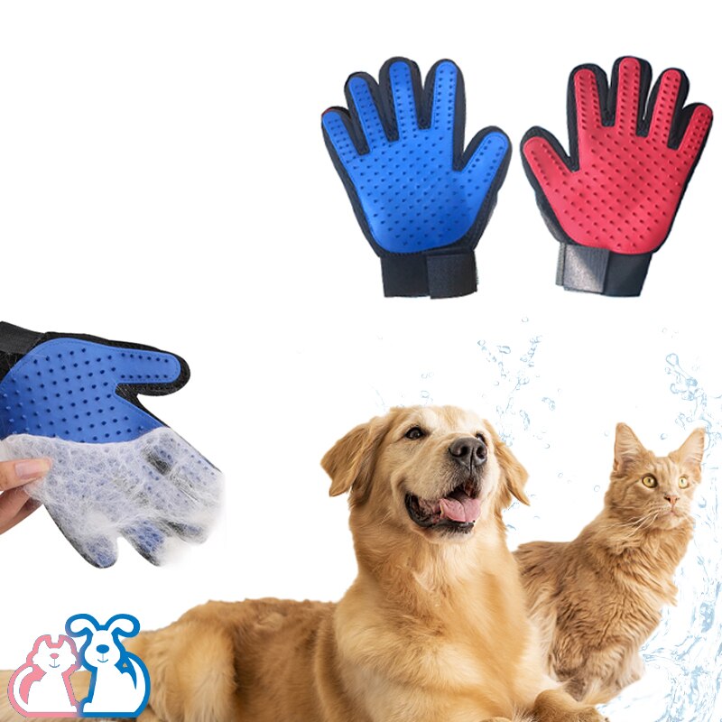 Hund Pflege Handschuh Kamm Haustier Pflege Kämme Katze &Ampere; Hund Reinigung Haar Entfernung Handschuhe Pinsel Entfernen Ebene Bereinigung Massage Handschuhe