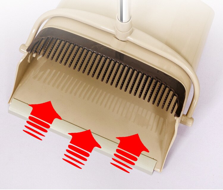 Szufelka z miotłą garnitur długa rączka szufelka miotła Combo pomocnik zestaw bezpyłbyć winnym akcesoria leniwy wiatroodporny wysuwana miotła