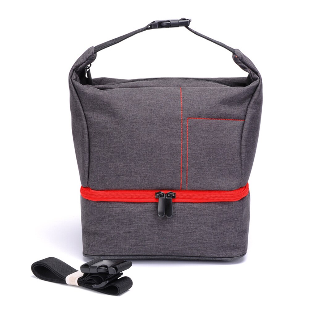 3 Kleuren Stijl Enkele Schouder Camera Tas Packet Fotoapparatuur Opslag Camera Pakket Voor Camera Lens Tas: Rood