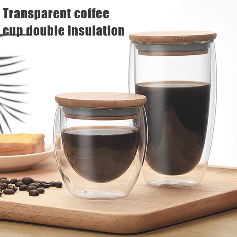 Taza térmica de doble capa resistente al calor, vaso en forma de huevo para beber café, Cocina, tazones, -V12