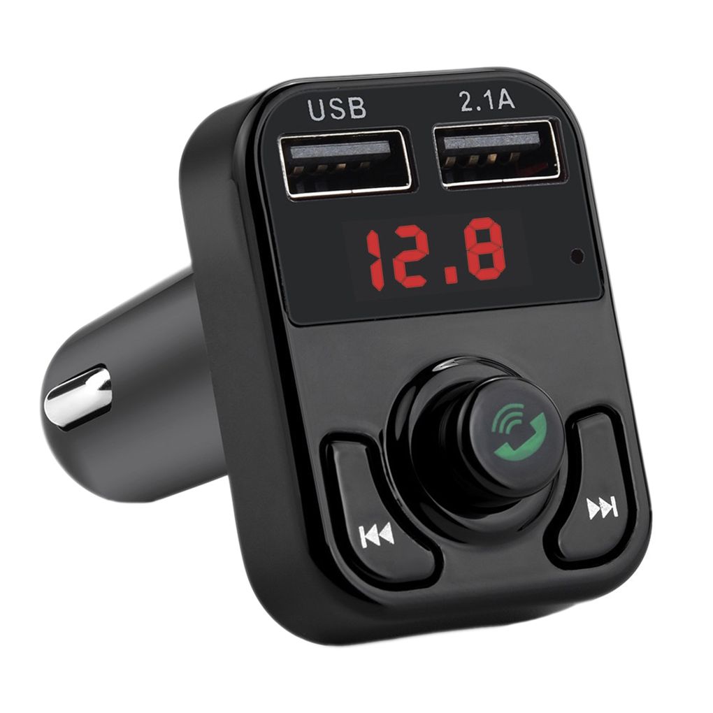 Universal B3 Wireless FM Transmitter Support TF Card Handsfree Call Bluetooth Car MP3 Player Dual USB Cell Phone Auto Charger: NO.2