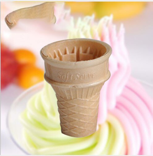 10PCS/SET ice cream wafer Cone soft flat cup holder pre-cut Children's Auxiliary food accessories Food Accessories