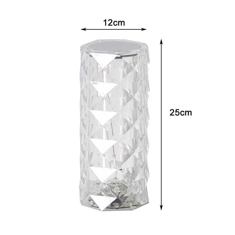Kristallen Tafel Lamp Rose Licht Projector 16 Kleuren Verstelbare Romantische Diamant Sfeer Licht Usb Slaapkamer Touch Nachtlampje