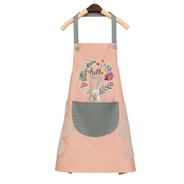 Waterproof Kitchen Apron Chef BBQ Cooking Baking Apron With Big Pocket For Women Work Apron BBQ Or Picnic: 1
