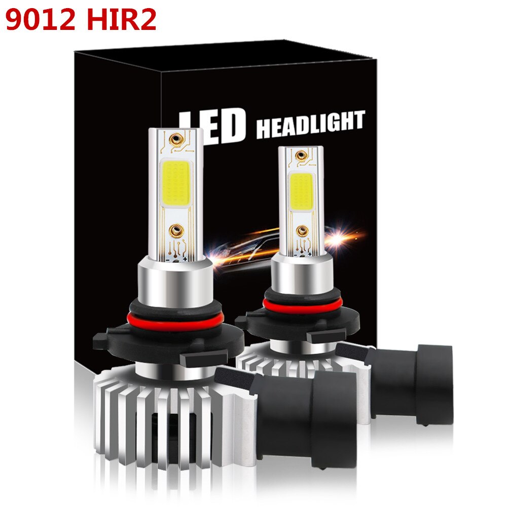 D9 Canbus Error Gratis White 9012 HIR2 9006 Led Super Heldere 80W 6000K Witte Auto Drl Lamp/Rijden Fog Light Koplamp Lampen