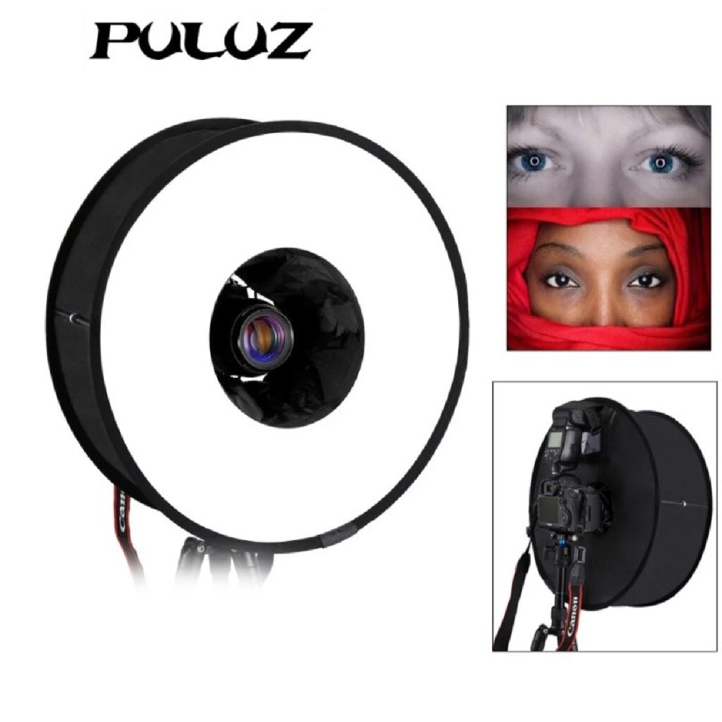 18 " 45cm macro ring softbox voor flitslichtopnamen met draagtas materiaal: doek afmeting : 45 x 45 x 16cm nettogewicht : 227g