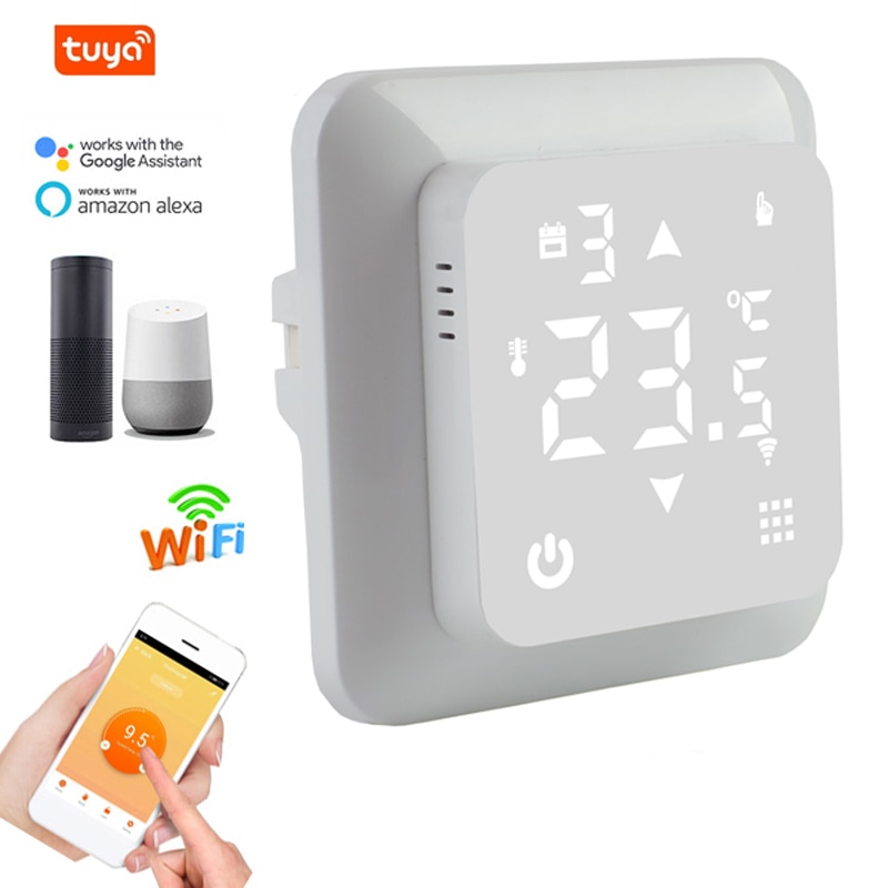 Wifi thermostaat vloerverwarming elektrische wandverwarming infrarood paneel 100-240v temperatuur afstandsbediening tuya google alexa