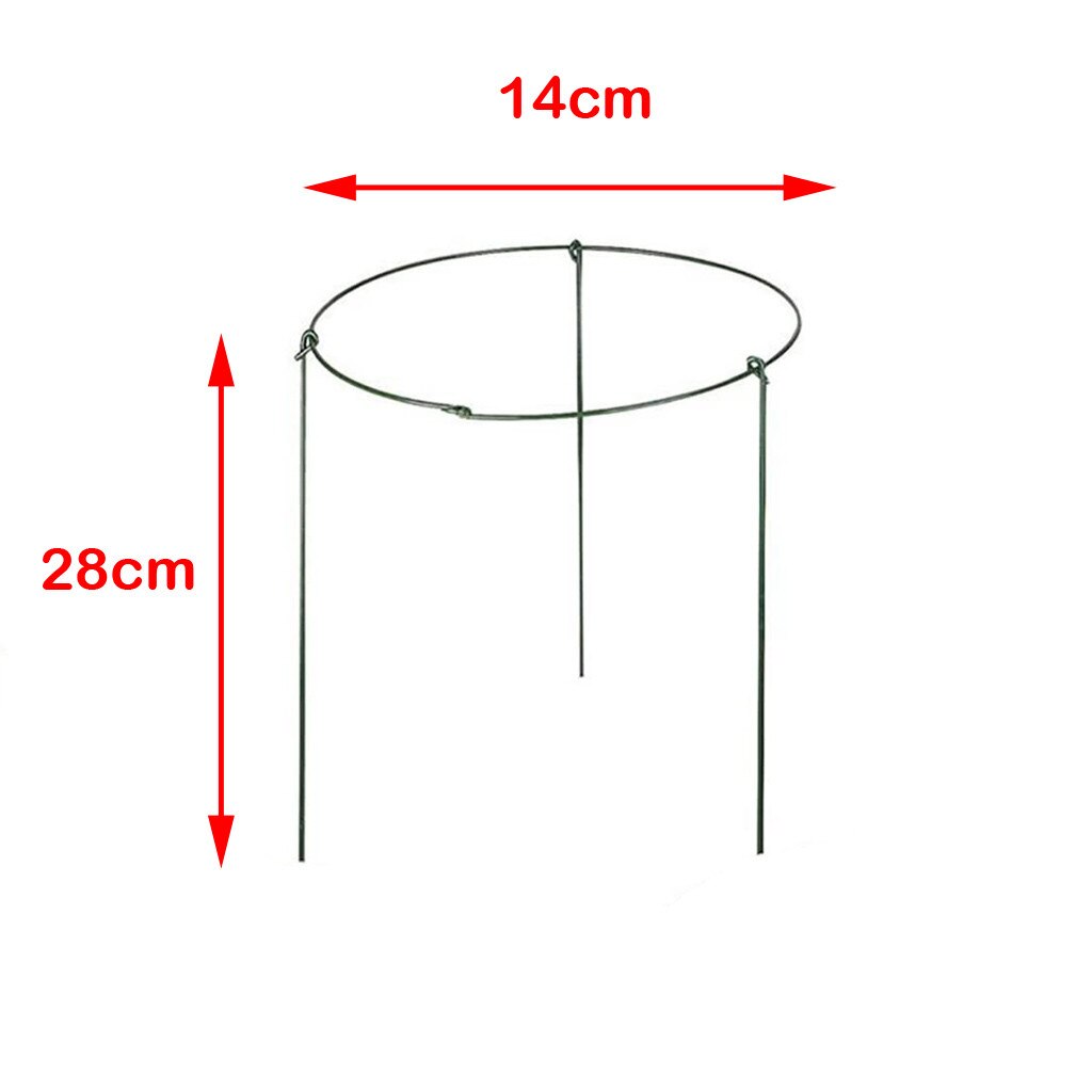 Rose Flowers Vine Garden Supply Garden Support Stake Garden Plant Supports Ring Border Support Plant Support Ring Cage N50: 14X28cm