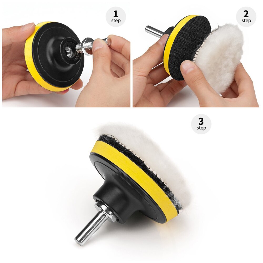 3 Inch Car Polishing Kit Polish Pad Car Polish Buffing Pad Abrasive Disc Sponge Foam Pads Polisher For Headlight Refurbish