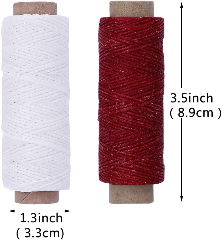 LMDZ Leather Sewing Wax Thread Spool Suture Thread... – Grandado