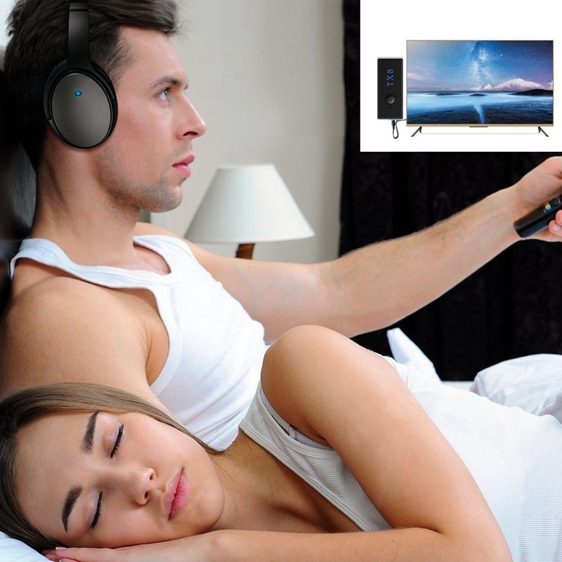 PC HDMI TV MP3 Home Stereo DC 5V Adapter Portable Bluetooth Video Audio Transmitter Set