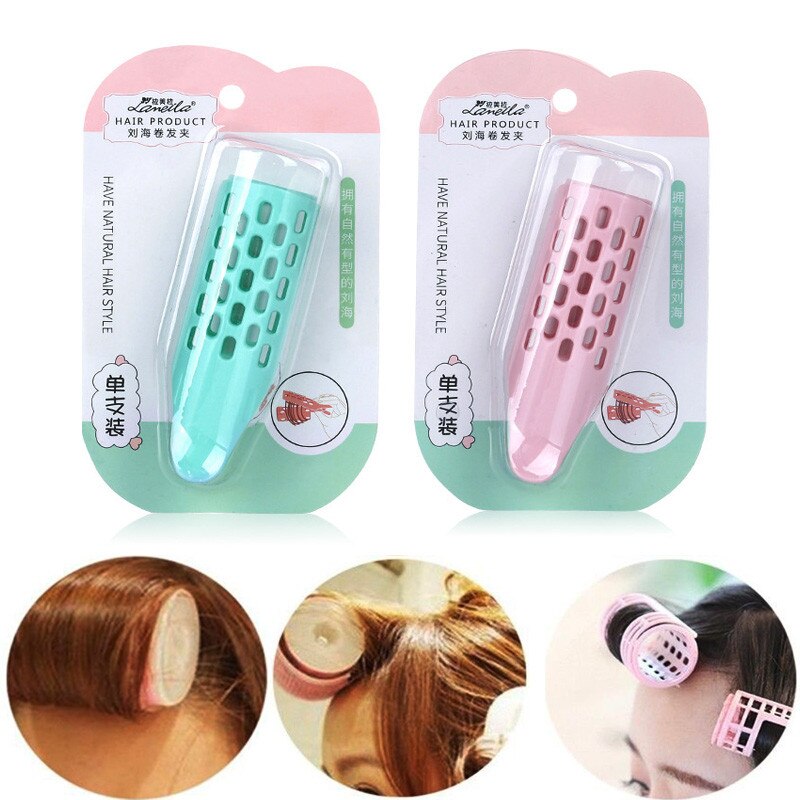 1 Pieces Women Girls DIY Styling Fringe Bangs Powerful Front Curler Roller Holder Hair Styling Clip