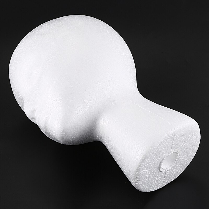 Styrofoam Foam Mannequin Wig Head Display Hat Cap Wig Holder White Foam Head